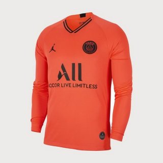 Maglia Paris Saint Germain Away ML 2019 2020 Arancione