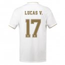 Maglia Real Madrid NO.17 Lucas V. Home 2019 2020 Bianco