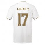 Maglia Real Madrid NO.17 Lucas V. Home 2019 2020 Bianco