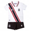 Maglia Stoke City Away Bambino 2022 2023 Bianco Maglia Stoke City Away Bambino 2022 2023 Bianco