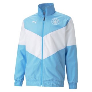 Giacca Manchester City 2021 2022 Blu Bianco