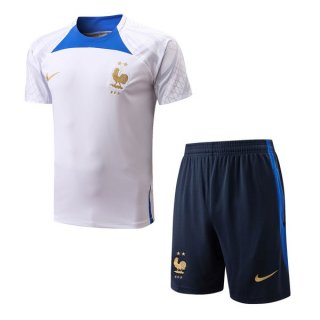Maglia Formazione Francia Set Completo 2022 2023 Bianco