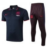 Polo Set Completo Barcellona 2019 2020 Blu Navy Borgogna