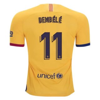 Maglia Barcellona NO.11 O.Dembele Away 2019 2020 Giallo