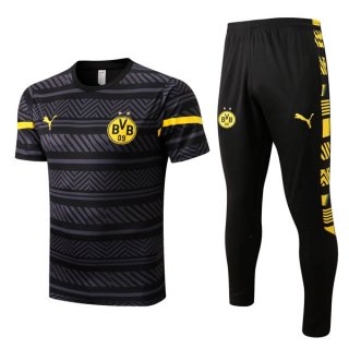 Maglia Borussia Dortmund Set Completo 2022 2023 Grigio