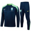 Felpa Allenamento Brasile 2024 2025 Blu Verde 3 Felpa Allenamento Brasile 2024 2025 Blu Verde 3