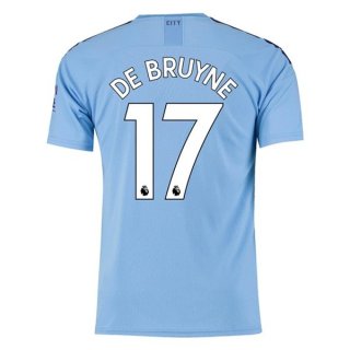 Maglia Manchester City NO.17 De Bruyne Home 2019 2020 Blu