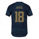 Maglia Real Madrid NO.18 Jovic Away 2019 2020 Blu Maglia Real Madrid NO.18 Jovic Away 2019 2020 Blu