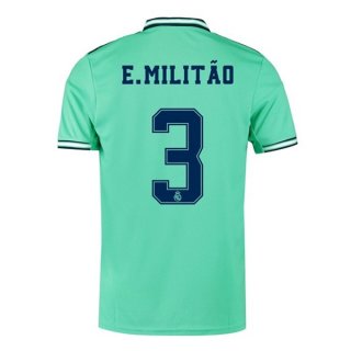 Maglia Real Madrid NO.3 E.Militão Terza 2019 2020 Verde