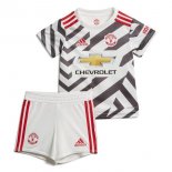 Maglia Manchester United Terza Bambino 2020 2021 Bianco