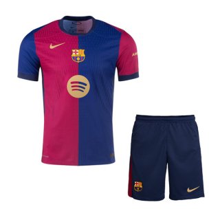 Maglia Barcellona Home Bambino 2024 2025 Blu Rosso