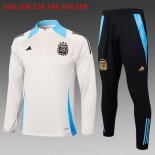 Bambino Felpa Allenamento Argentina 2024 2025 Giallo Blu 3