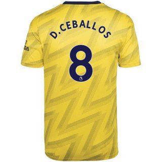 Maglia Arsenal NO.8 D.Ceballos Away 2019 2020 Giallo