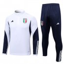 Felpa Allenamento Italia 2023 2024 Bianco Felpa Allenamento Italia 2023 2024 Bianco