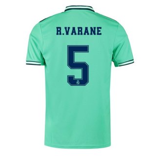 Maglia Real Madrid NO.5 Varane Terza 2019 2020 Verde