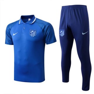 Polo Atletico Madrid Set Completo 2022 2023 Blu