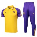 Polo Real Madrid Set Completo 2024 2025 Giallo Porpora Polo Real Madrid Set Completo 2024 2025 Giallo Porpora