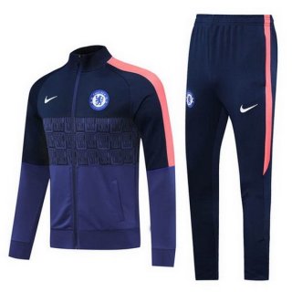 Felpa Chelsea 2020 2021 Blu Navy Arancione