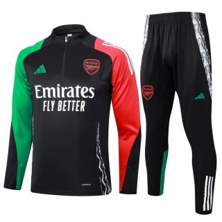 Felpa Allenamento Arsenal 2024 2025 Nero Rosso