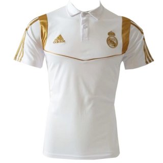 Polo Real Madrid 2019 2020 Bianco Oro