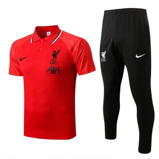 Polo Liverpool Set Completo 2022 2023 Rosso