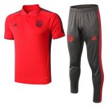Polo Set Completo Bayern Munich 2019 2020 Rosso Grigio Polo Set Completo Bayern Munich 2019 2020 Rosso Grigio
