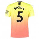 Maglia Manchester City NO.5 Stones Terza 2019 2020 Arancione Maglia Manchester City NO.5 Stones Terza 2019 2020 Arancione