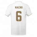 Maglia Real Madrid NO.6 Nacho Home 2019 2020 Bianco Maglia Real Madrid NO.6 Nacho Home 2019 2020 Bianco