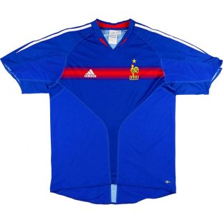 Thailandia Maglia Francia Replica Home Retro 2004 Blu