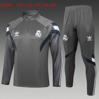 Bambino Felpa Allenamento Real Madrid 2025 2026 Grigio