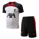 Maglia Formazione Liverpool Set Completo 2022 2023 Bianco Grigio