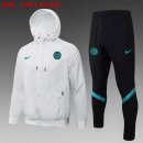 Giacca a vento Inter Milan Set Completo 2022 Bianco Nero Giacca a vento Inter Milan Set Completo 2022 Bianco Nero