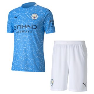 Maglia Manchester City Home Bambino 2020 2021 Blu