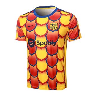 Maglia Formazione Barcellona 2024 2025 Giallo Rosso