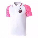 Polo Paris Saint Germain 2020 2021 Bianco Rosa