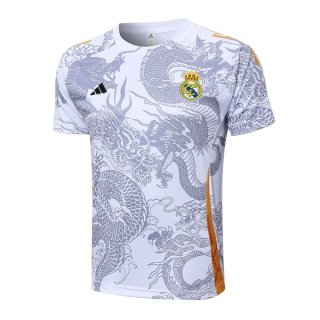 Maglia Formazione Real Madrid 2024 2025 Bianco Grigio 2