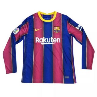 Thailandia Maglia Barcellona Home ML 2020 2021 Rosso Blu