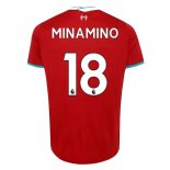 Maglia Liverpool NO.18 Minamino Home 2020 2021 Rosso