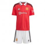 Maglia Manchester United Home Bambino 2022 2023