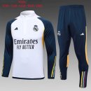 Bambino Felpa Real Madrid 2024 Bianco Blu Bambino Felpa Real Madrid 2024 Bianco Blu