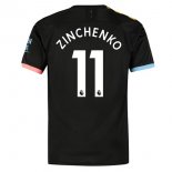 Maglia Manchester City NO.11 Zinchenko Away 2019 2020 Nero
