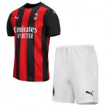 Maglia Ac Milan Home Bambino 2020 2021 Rosso