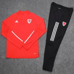 Felpa Galles 2020 Rosso Nero Felpa Galles 2020 Rosso Nero