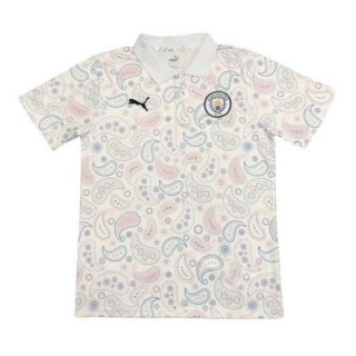 Polo Manchester City 2020 2021 Bianco