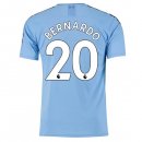 Maglia Manchester City NO.20 Bernardo Home 2019 2020 Blu Maglia Manchester City NO.20 Bernardo Home 2019 2020 Blu