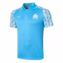Polo Marseille 2020-2021 Blu Luce Bianco