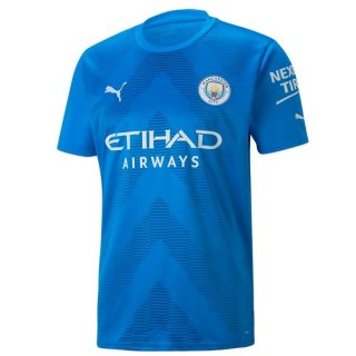 Thailandia Maglia Manchester City Portiere 2022 2023 Blu
