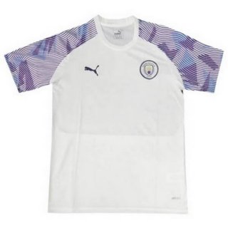 Maglia di Formazione Manchester City 2020 2021 Bianco Porpora