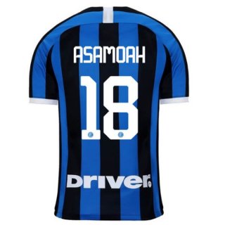 Maglia Inter Milan NO.18 Asamoah Home 2019 2020 Blu
