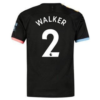 Maglia Manchester City NO.2 Walker Away 2019 2020 Nero